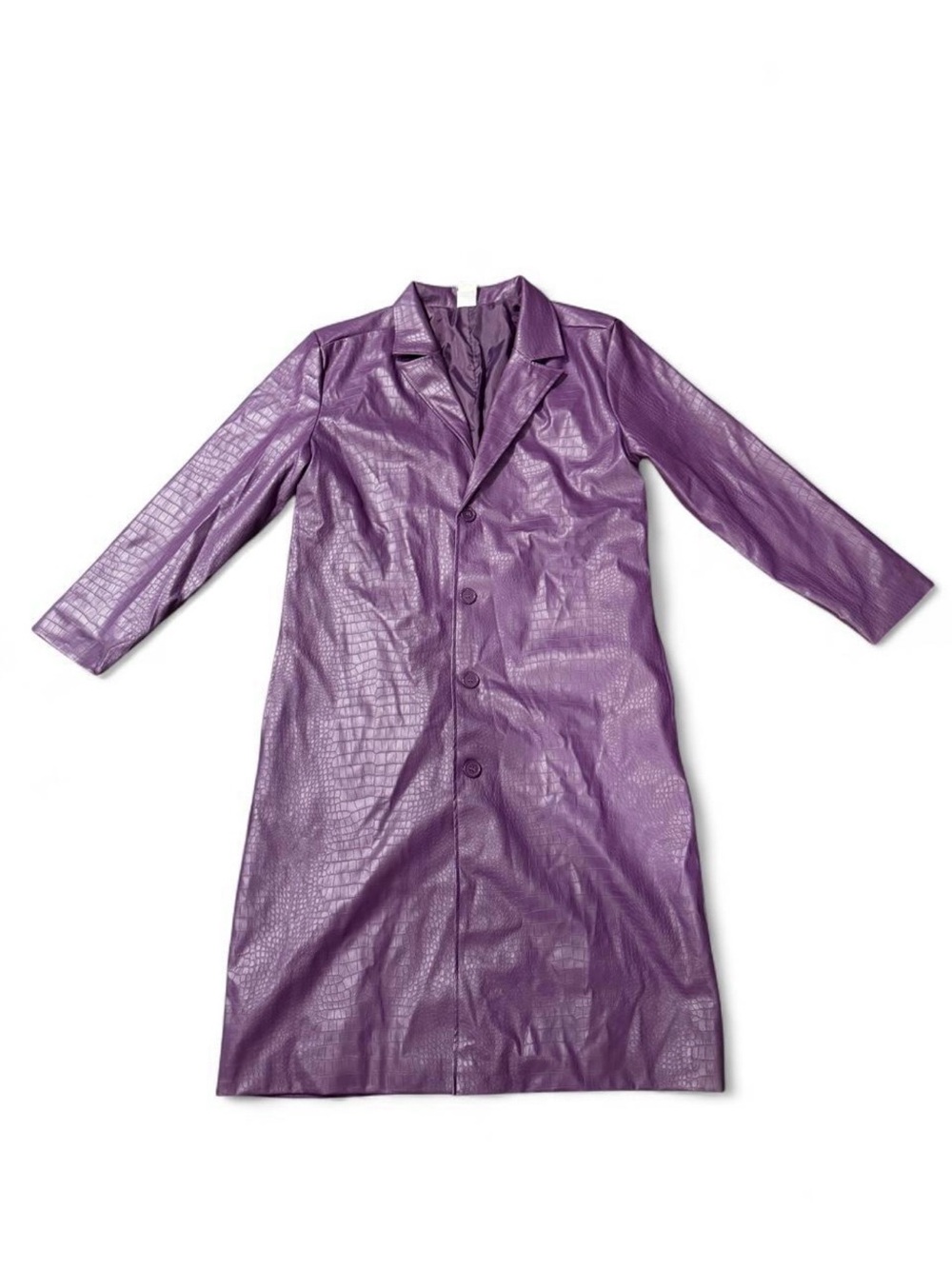 Suicide Squad The Joker Cosplay
Costume Purple Faux Leather Medium
Trench Coat